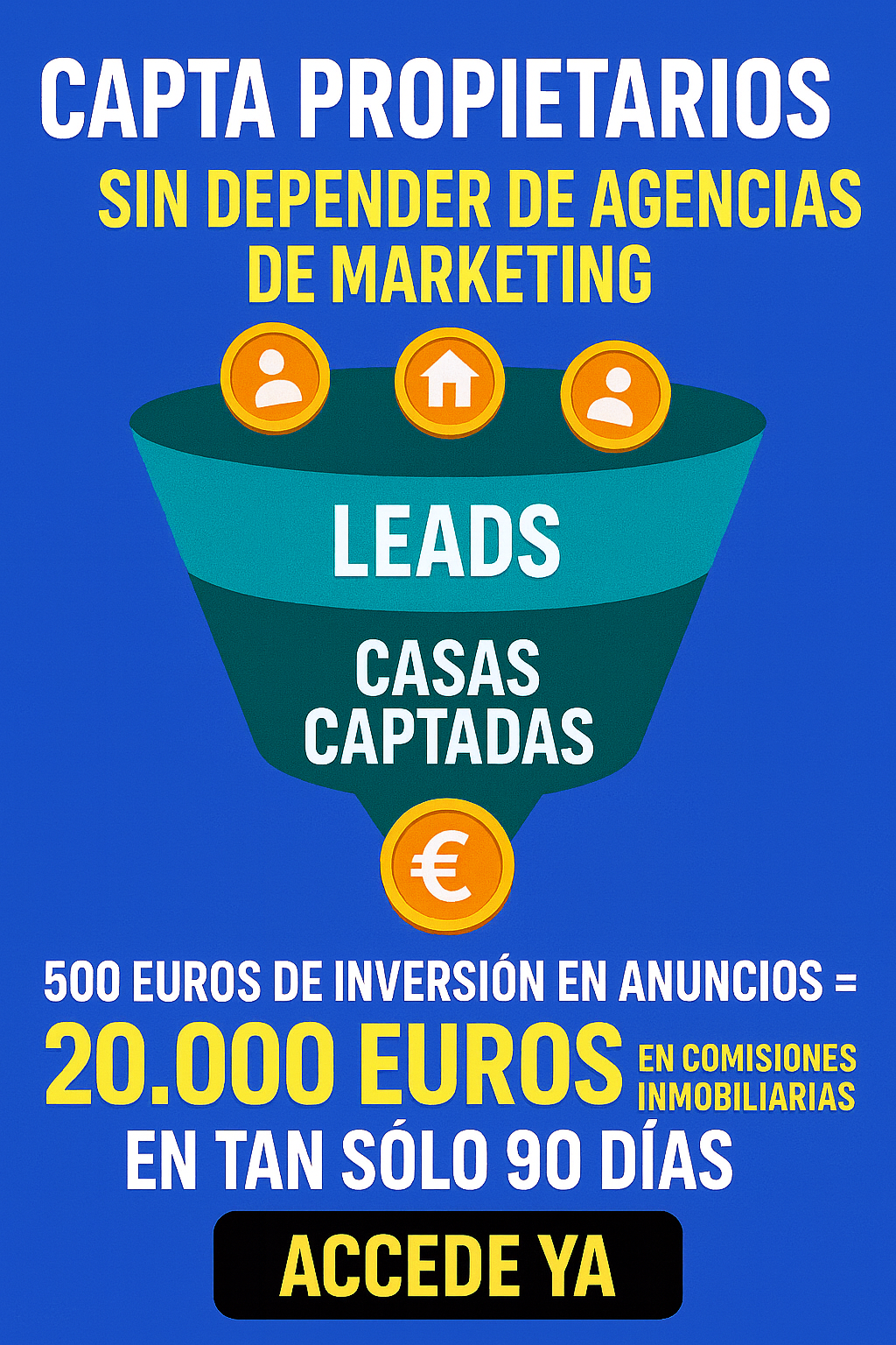 CURSO CAPTACIONES PRO - Aprende la estrategia que me permitió captar propietarios y generar más de 20.000 € en comisiones con solo 500 € de inversión